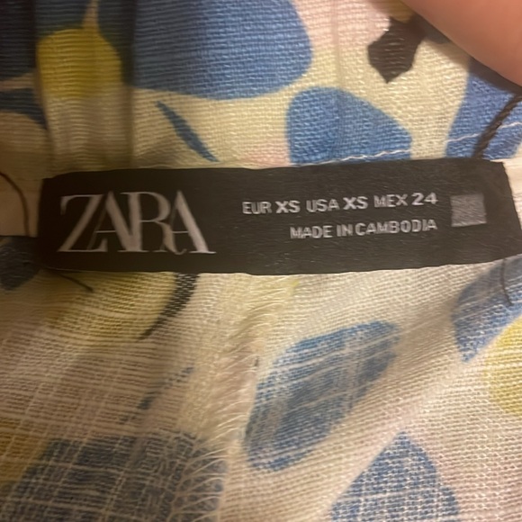 Zara Linen High Waisted Shorts - Picture 8 of 16